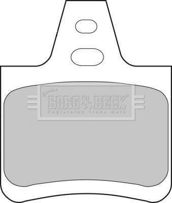 BORG & BECK stabdžių trinkelių rinkinys, diskinis stabdys BBP1550